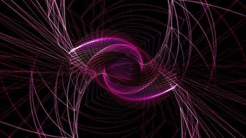 Loop Pink Magenta Animated Moving Lines Rotating Futuristic video
