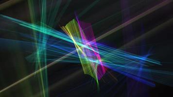 Abstract futuristic technology multicolored crossing  lines  animation background video