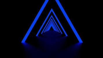 Abstract Triangle Digital Background Neon Animation Seamless Loop video