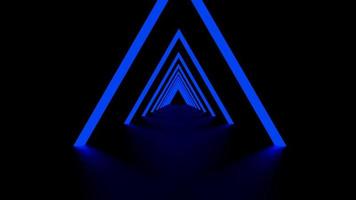 Abstract Triangle Digital Background Neon Animation Seamless Loop video