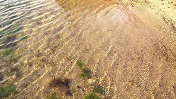 mer propre sur le sable video