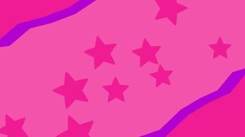 Sterne fliegen durch einen rosa und lila Tunnel video