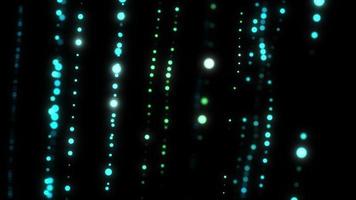 Animación de luces bokeh de partículas abstractas video
