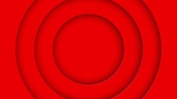 vídeo animado de círculos vermelhos sombreados sobrepostos video