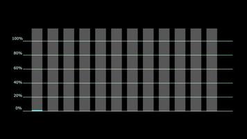 staafdiagram en rode puntanimatie video