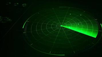 animação de tecnologia de radar
