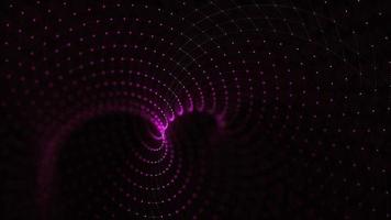 Abstract 3d rendering spiral particle background with Twist shape video