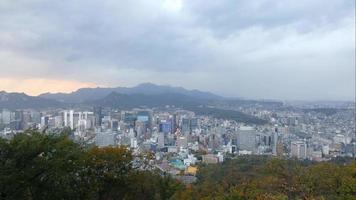 città skyline di seoul