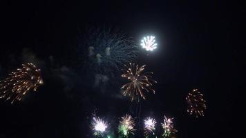 Fireworks explode display  video