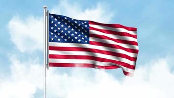 Förenta staterna flagga video