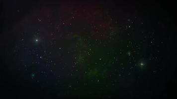sfondo dello spazio con nebulosa e stelle zoomare video