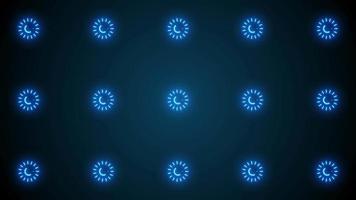 Abstract Splash And Hud Effects Mosaic Background Loop video