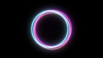 anello al neon del cerchio