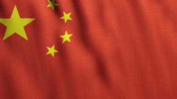 Kina flagga vajande video