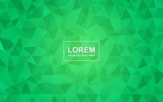 Triangle Background Vector Design with Green and Light Green