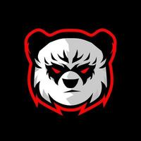 panda mascot logo vector