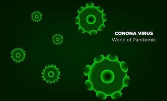 Corona Virus in Wuhan. Virus Corona vectors. red Background. Vector Illustration