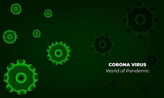 Corona Virus in Wuhan. Virus Corona vectors. red Background. Vector Illustration