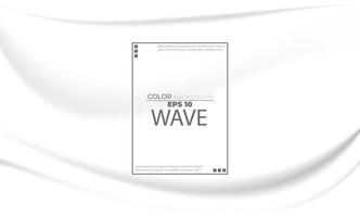 White liquid background abstract with soft waves fluid. cool gradient shapes vector