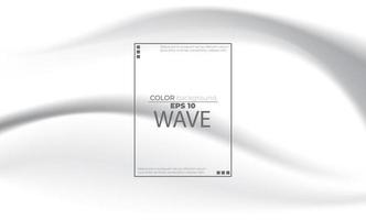 White liquid background abstract with soft waves fluid. cool gradient shapes vector