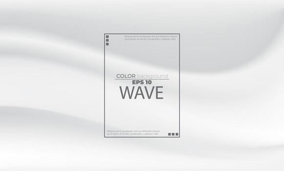 White liquid background abstract with soft waves fluid. cool gradient shapes vector