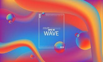 Abstract fluid color pattern of colorful liquid gradient background with modern geometric dynamic motion style Suitable For Wallpaper, Banner, Background, Card, Book Illustration, landing page, vector