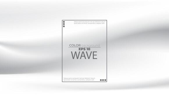 White liquid background abstract with soft waves fluid. cool gradient shapes vector