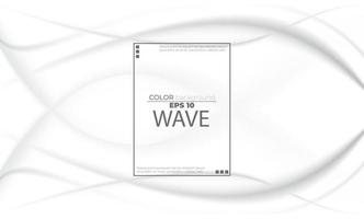 White liquid background abstract with soft waves fluid. cool gradient shapes vector