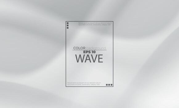 White liquid background abstract with soft waves fluid. cool gradient shapes vector