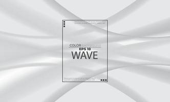 White liquid background abstract with soft waves fluid. cool gradient shapes vector