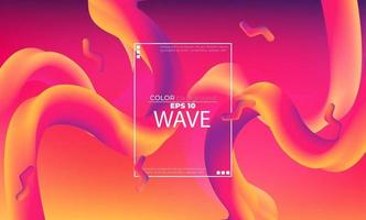 Abstract fluid color pattern of colorful liquid gradient background with modern geometric dynamic motion style Suitable For Wallpaper, Banner, Background, Card, Book Illustration, landing page, vector