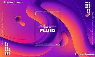 Abstract fluid color pattern of colorful liquid gradient background with modern geometric dynamic motion style Suitable For Wallpaper, Banner, Background, Card, Book Illustration, landing page, vector