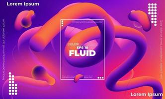 Abstract fluid color pattern of neon color liquid gradient background with modern geometric dynamic motion style Suitable For Wallpaper, Banner, Background, Card, Book Illustration, landing page, vector