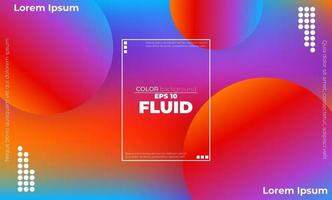 Abstract fluid color pattern of neon color liquid gradient background with modern geometric dynamic motion style Suitable For Wallpaper, Banner, Background, Card, Book Illustration, landing page, vector