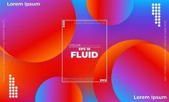 Abstract fluid color pattern of neon color liquid gradient background with modern geometric dynamic motion style Suitable For Wallpaper, Banner, Background, Card, Book Illustration, landing page, vector