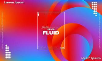 Abstract fluid color pattern of neon color liquid gradient background with modern geometric dynamic motion style Suitable For Wallpaper, Banner, Background, Card, Book Illustration, landing page, vector