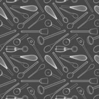 Seamless kitchen tools Pattern cute vintage