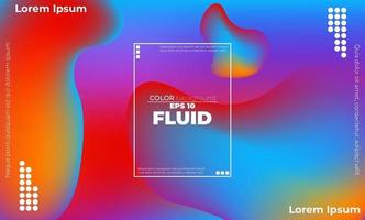 Abstract fluid color pattern of neon color liquid gradient background with modern geometric dynamic motion style Suitable For Wallpaper, Banner, Background, Card, Book Illustration, landing page, vector