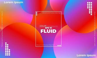 Abstract fluid color pattern of neon color liquid gradient background with modern geometric dynamic motion style Suitable For Wallpaper, Banner, Background, Card, Book Illustration, landing page, vector