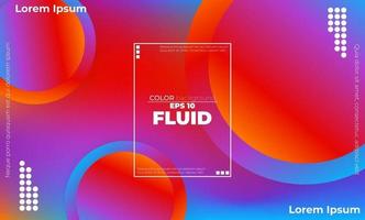 Abstract fluid color pattern of neon color liquid gradient background with modern geometric dynamic motion style Suitable For Wallpaper, Banner, Background, Card, Book Illustration, landing page, vector