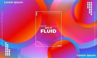 Abstract fluid color pattern of neon color liquid gradient background with modern geometric dynamic motion style Suitable For Wallpaper, Banner, Background, Card, Book Illustration, landing page, vector