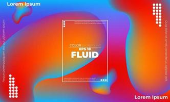 Abstract fluid color pattern of neon color liquid gradient background with modern geometric dynamic motion style Suitable For Wallpaper, Banner, Background, Card, Book Illustration, landing page, vector