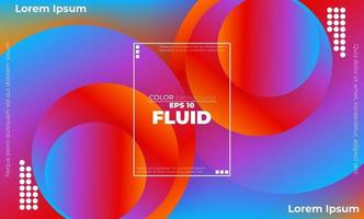 Abstract fluid color pattern of neon color liquid gradient background with modern geometric dynamic motion style Suitable For Wallpaper, Banner, Background, Card, Book Illustration, landing page, vector