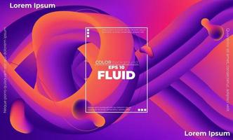 Abstract fluid color pattern of neon color liquid gradient background with modern geometric dynamic motion style Suitable For Wallpaper, Banner, Background, Card, Book Illustration, landing page, vector