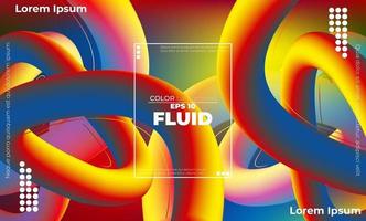 Abstract fluid color pattern of neon color liquid gradient background with modern geometric dynamic motion style Suitable For Wallpaper, Banner, Background, Card, Book Illustration, landing page, vector