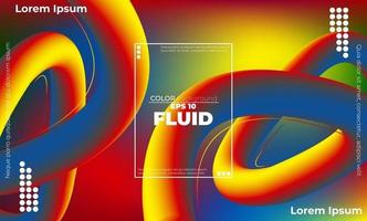 Abstract fluid color pattern of neon color liquid gradient background with modern geometric dynamic motion style Suitable For Wallpaper, Banner, Background, Card, Book Illustration, landing page, vector