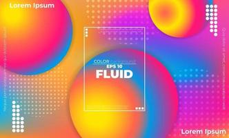 Abstract fluid color pattern of neon color liquid gradient background with modern geometric dynamic motion style Suitable For Wallpaper, Banner, Background, Card, Book Illustration, landing page, vector