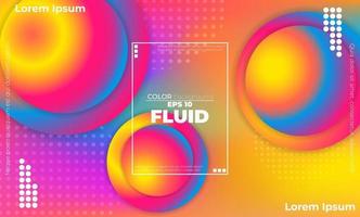 Abstract fluid color pattern of neon color liquid gradient background with modern geometric dynamic motion style Suitable For Wallpaper, Banner, Background, Card, Book Illustration, landing page, vector