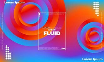 Abstract fluid color pattern of neon color liquid gradient background with modern geometric dynamic motion style Suitable For Wallpaper, Banner, Background, Card, Book Illustration, landing page, vector