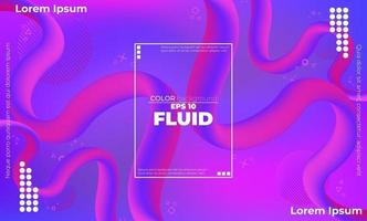 Abstract fluid color pattern of neon color liquid gradient background with modern geometric dynamic motion style Suitable For Wallpaper, Banner, Background, Card, Book Illustration, landing page, vector